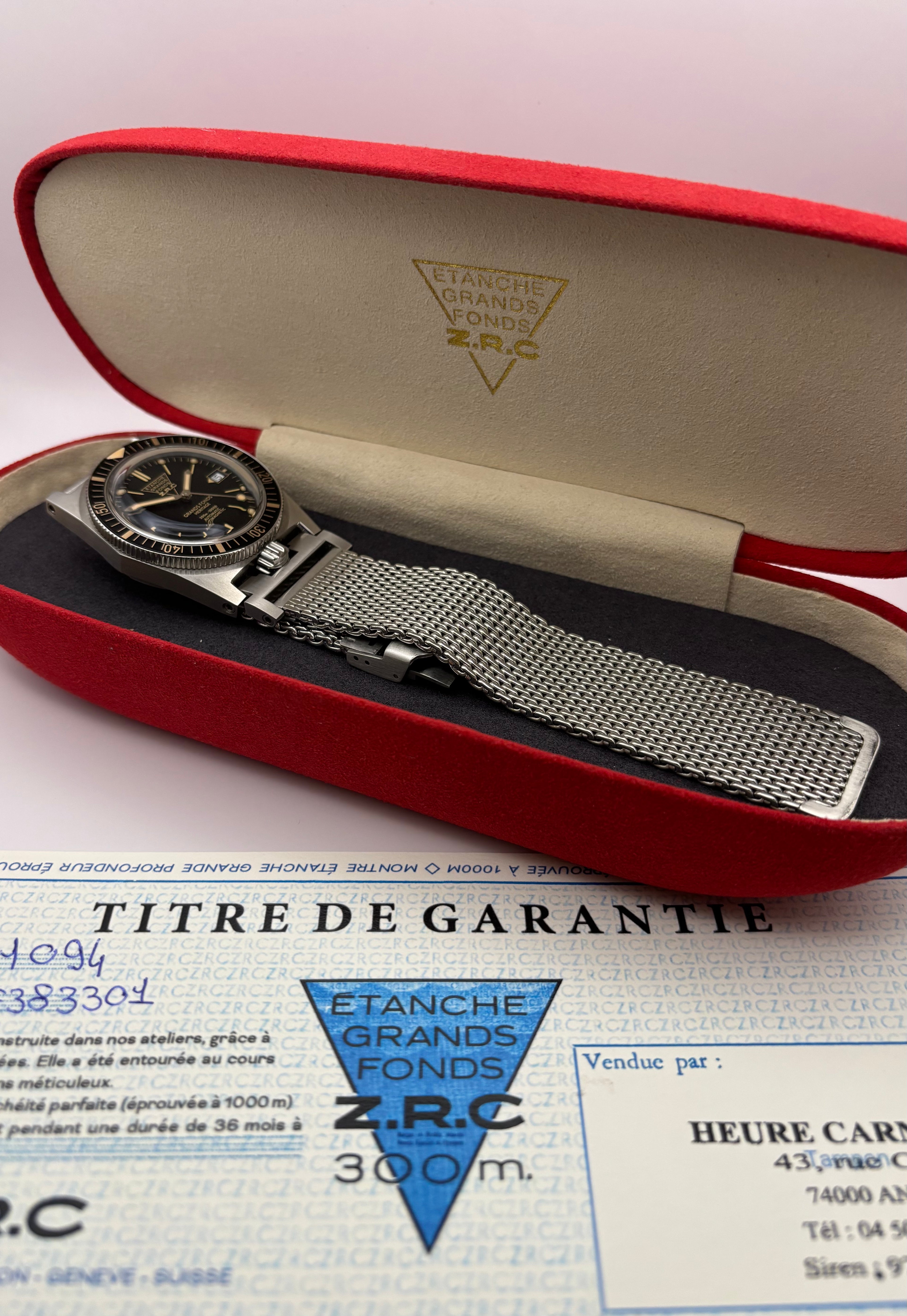 Montre ZRC Grand Fonds Heritage – Comme neuve – Full Set